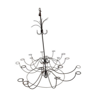 Large wrought iron chandelier