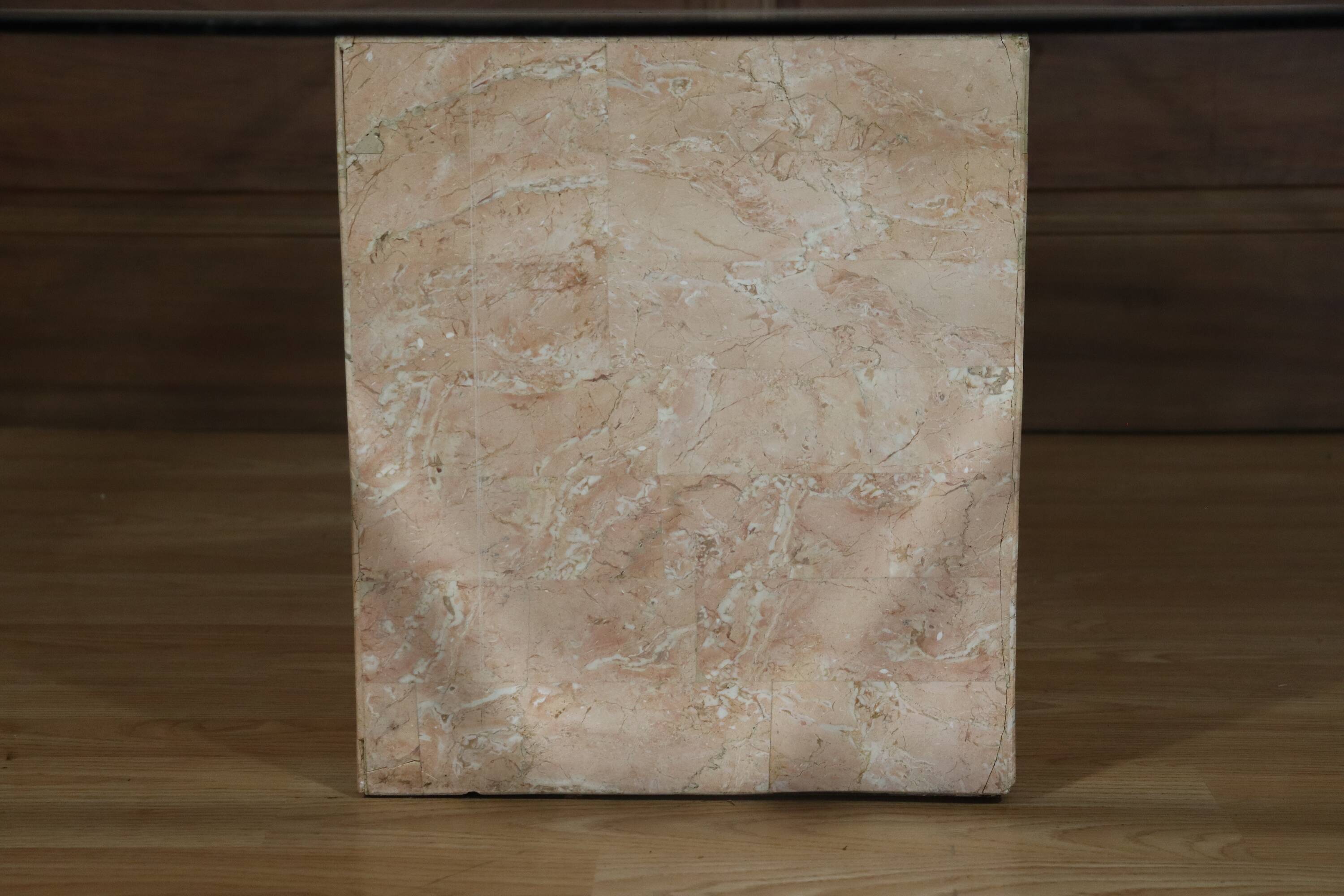 Travertine coffee table