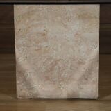 Travertine coffee table