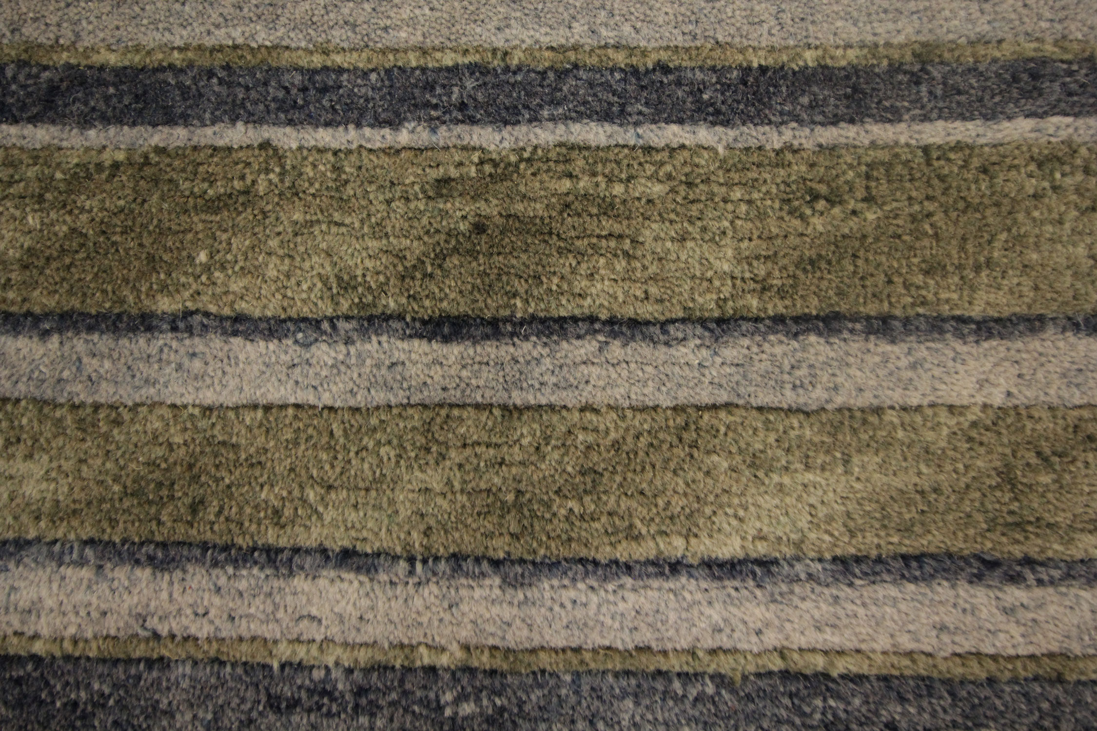 Modern green grey door mat handwoven small rug- 60x90cm