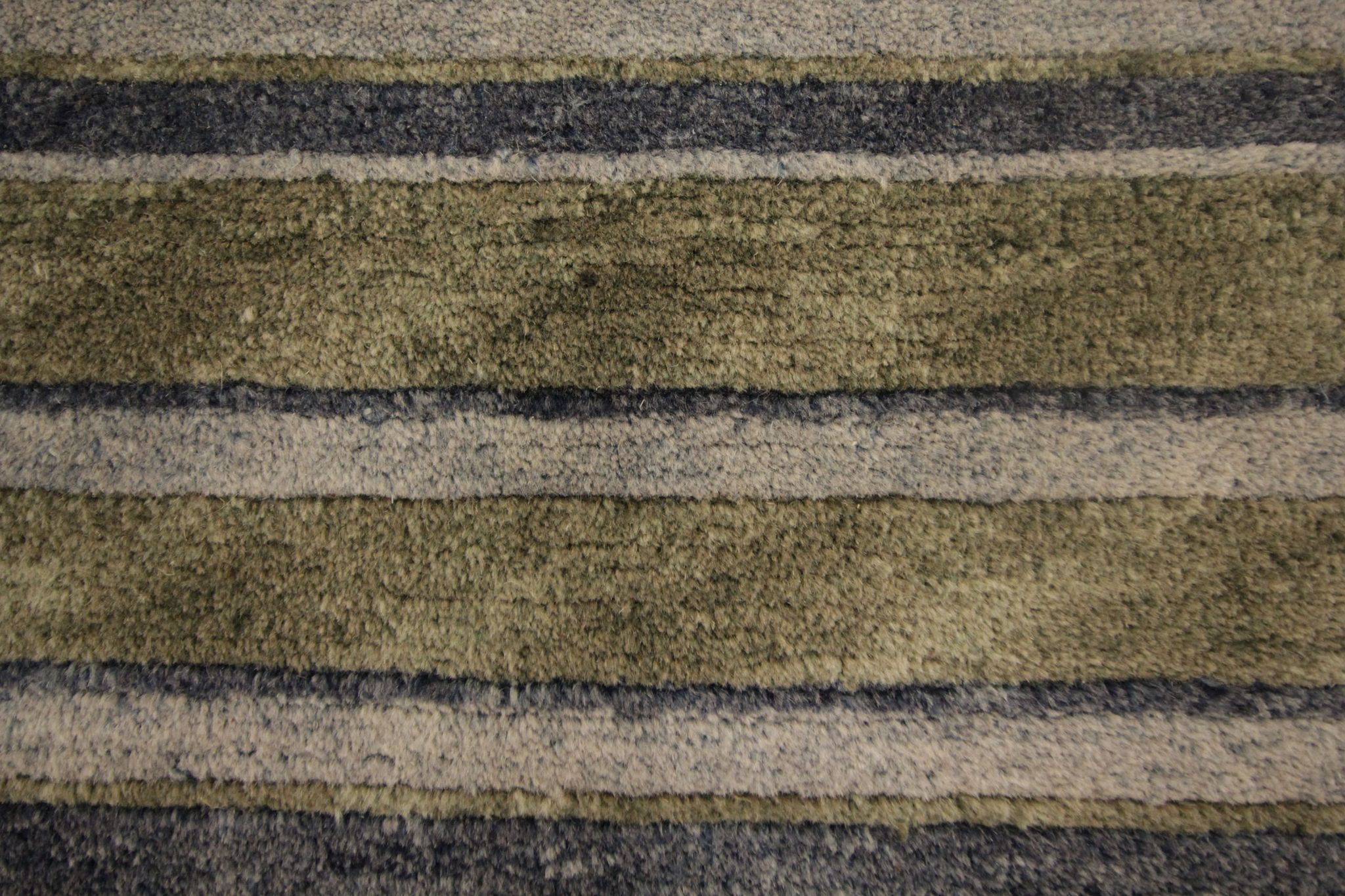 Modern green grey door mat handwoven small rug- 60x90cm
