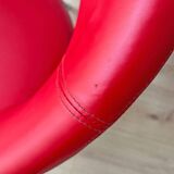 Chaise Artifort Nina vintage, cuir rouge, René Holten années 1990