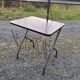 Floor lamp of the 50s magazine holder and tablet reader lamp formica