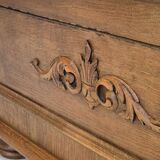 1960s, Danish drop arm sofa, furniture wool, oak wood, orginal condition.