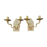 Bougeoirs muraux daté 1745