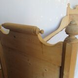 Retractable sofa bed of the Austrian Tyrole in natural wood