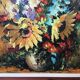 Oil on canvas by Aimé Debono - “Sunflowers”