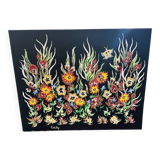 Wall tapestry Signed O. Caly "La Lice" Contemporary Art Workshop 196