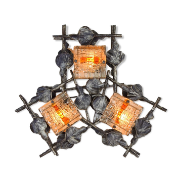 Wall applique by Tom Ahlstrom for Lampe A -E in 1970