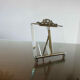 Napoleon III photo frame in brass and beveled glass