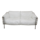 LC3 sofa by Le Corbusier, chrome and white leather
