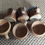 Série de 6 tasses en grès