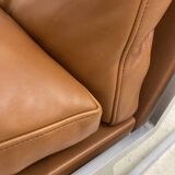 Scandinavian gold leather fireside chair, BO-561 by Preben Fabricius & Jørgen Kastholm