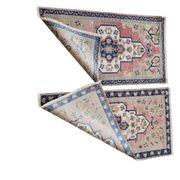 Lot de 2 tapis turcs vintage faits main