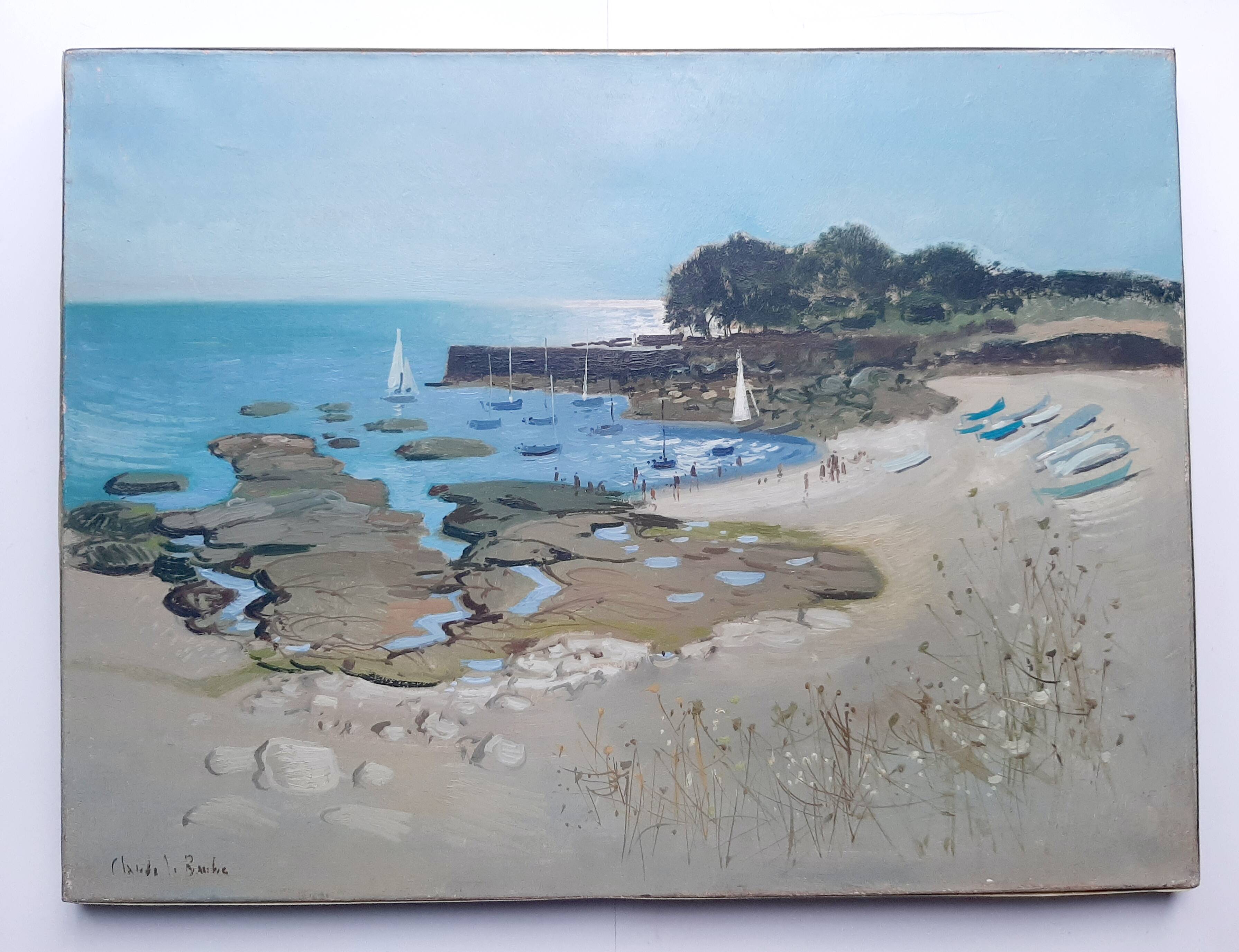 Landscape sea Brittany signed