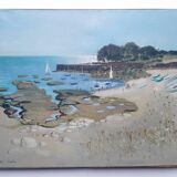 Landscape sea Brittany signed