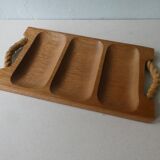 Teak and rope serving tray
