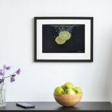 Illustration lemon in water