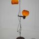 Lampadaire orange vintage, Hongrie, 1970