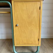 Vintage Stella 1950 school desk and swivel chair set