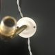 Wall light enamelled sheet metal patty on swan collar and porcelain rosette