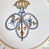 Old Ceramic Plate of Nevers of the Centenary of the French Revolution S.XIX