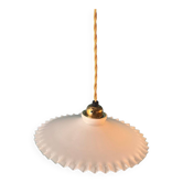 Suspension en opaline blanche