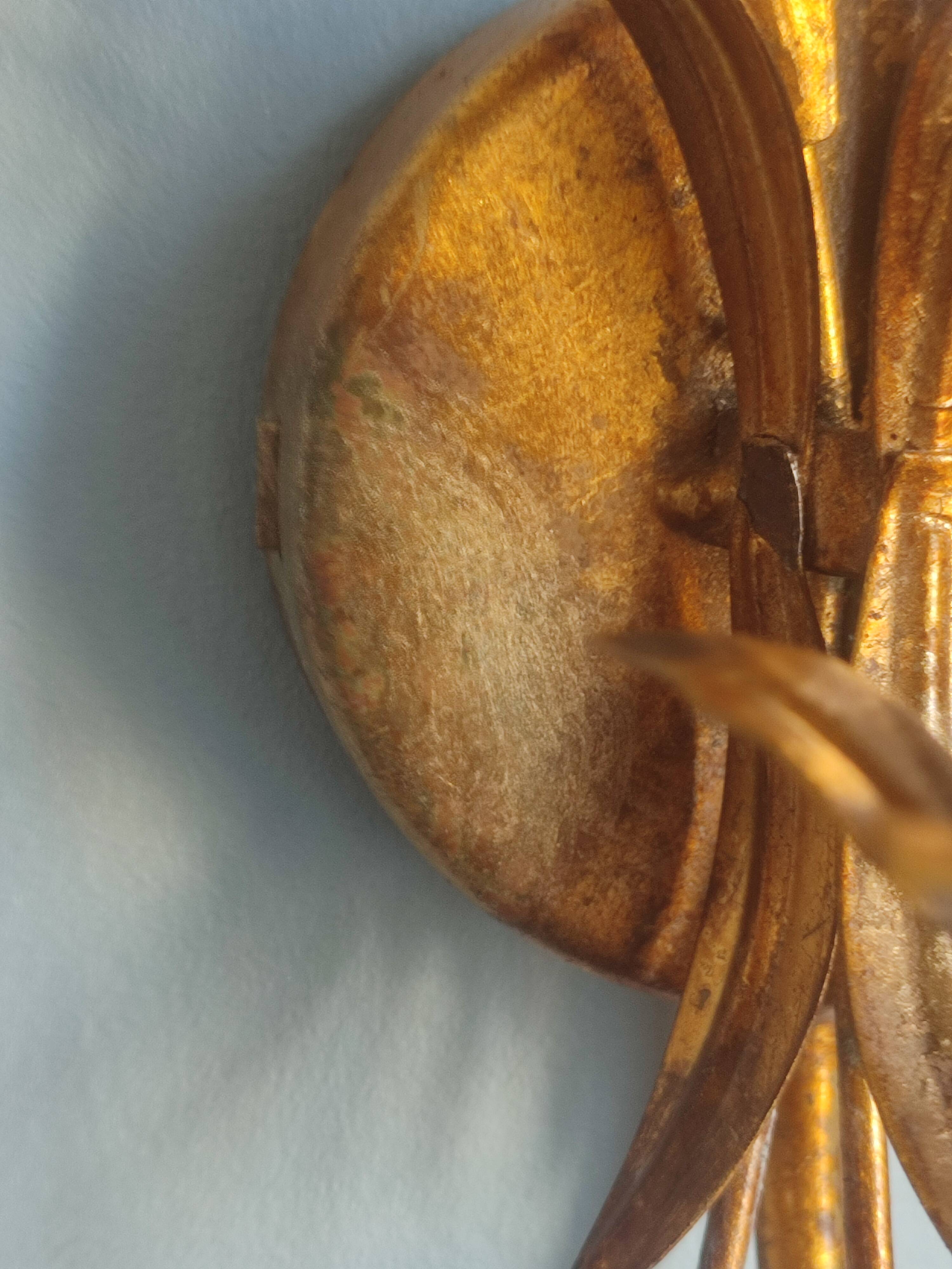 Pair of vintage Italian Hollywood Regency style sconces