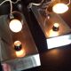 Paire de lampes chromées, vintages, années 70