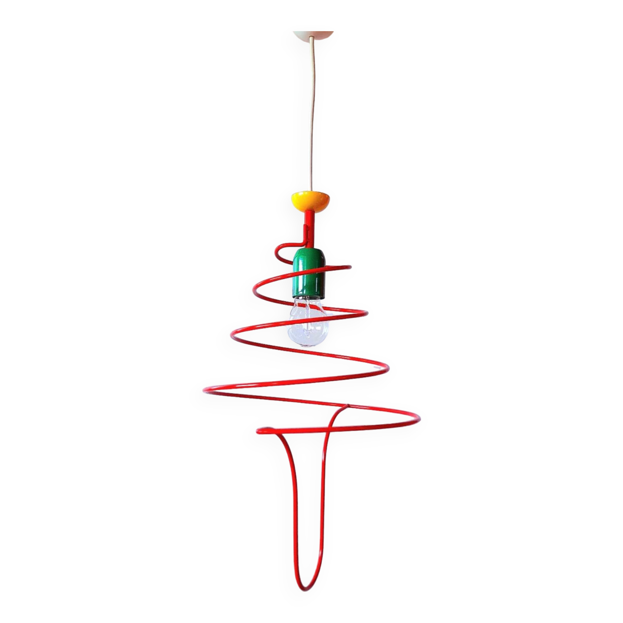 Spiral suspension, Memphis, 80s.