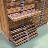 Double oak printer furniture from the 1930s