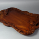 Ancient wooden tray carved with Chinese dragons around 1900