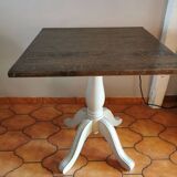 Table Carrée en Pin blanc vieilli 4 personnes