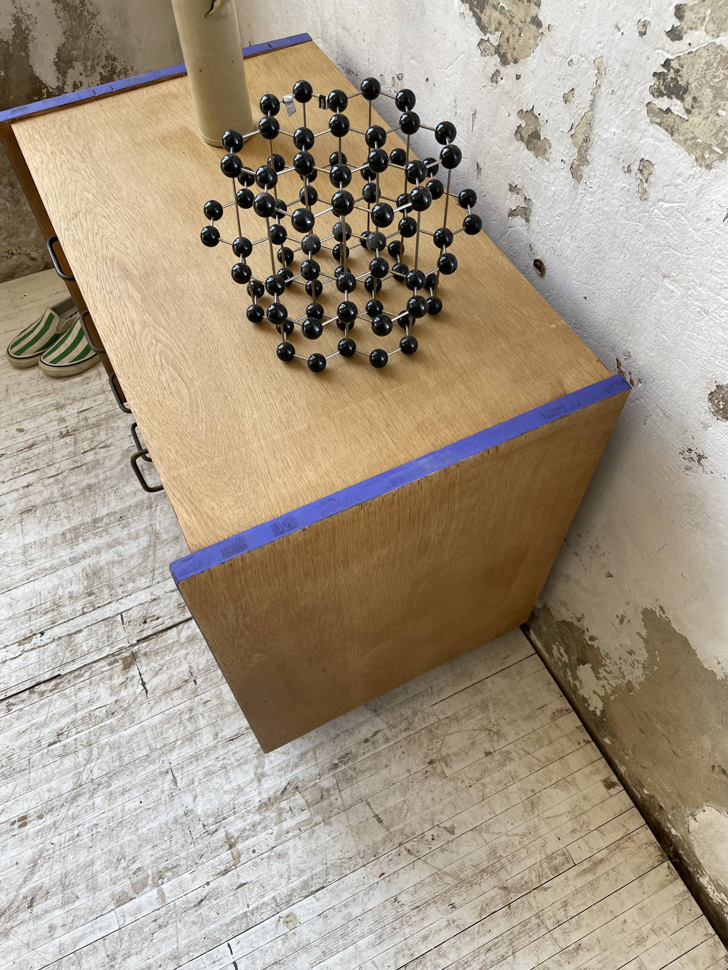 Meuble commode colorée années 60