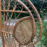 Peacock rattan armchair