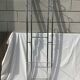 Chrome tubular cloakroom coat rack