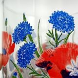 Ice bucket with wildflower pattern italy devalbor vintage