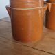 Pair of stoneware grease pots