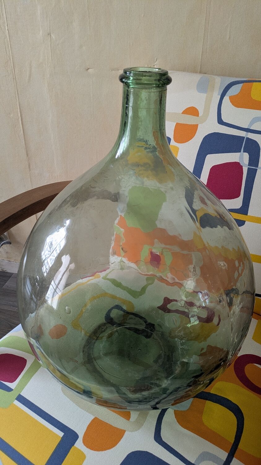 Authentic large antique Dame Jeanne