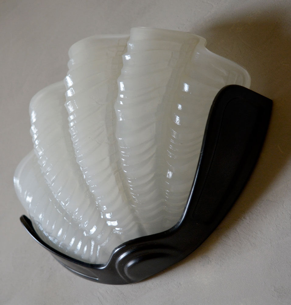 Pair of 1940's Art Deco Clam Shell Wall Lights