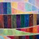 Large abstract painting Illumination by Daniel de Linière oil on canvas