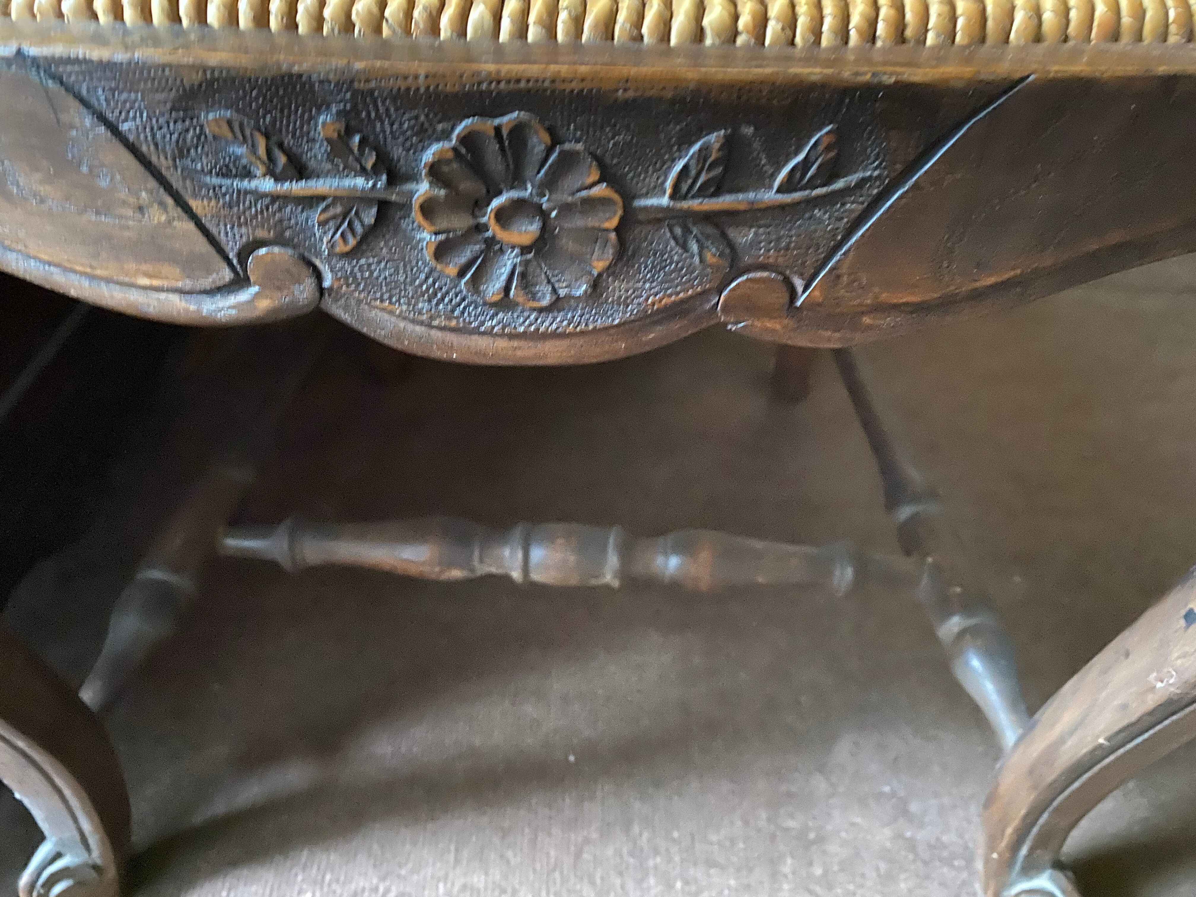 Set of 2 wooden armchairs