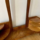 Art deco dressing table / psyche in walnut burl (1930)