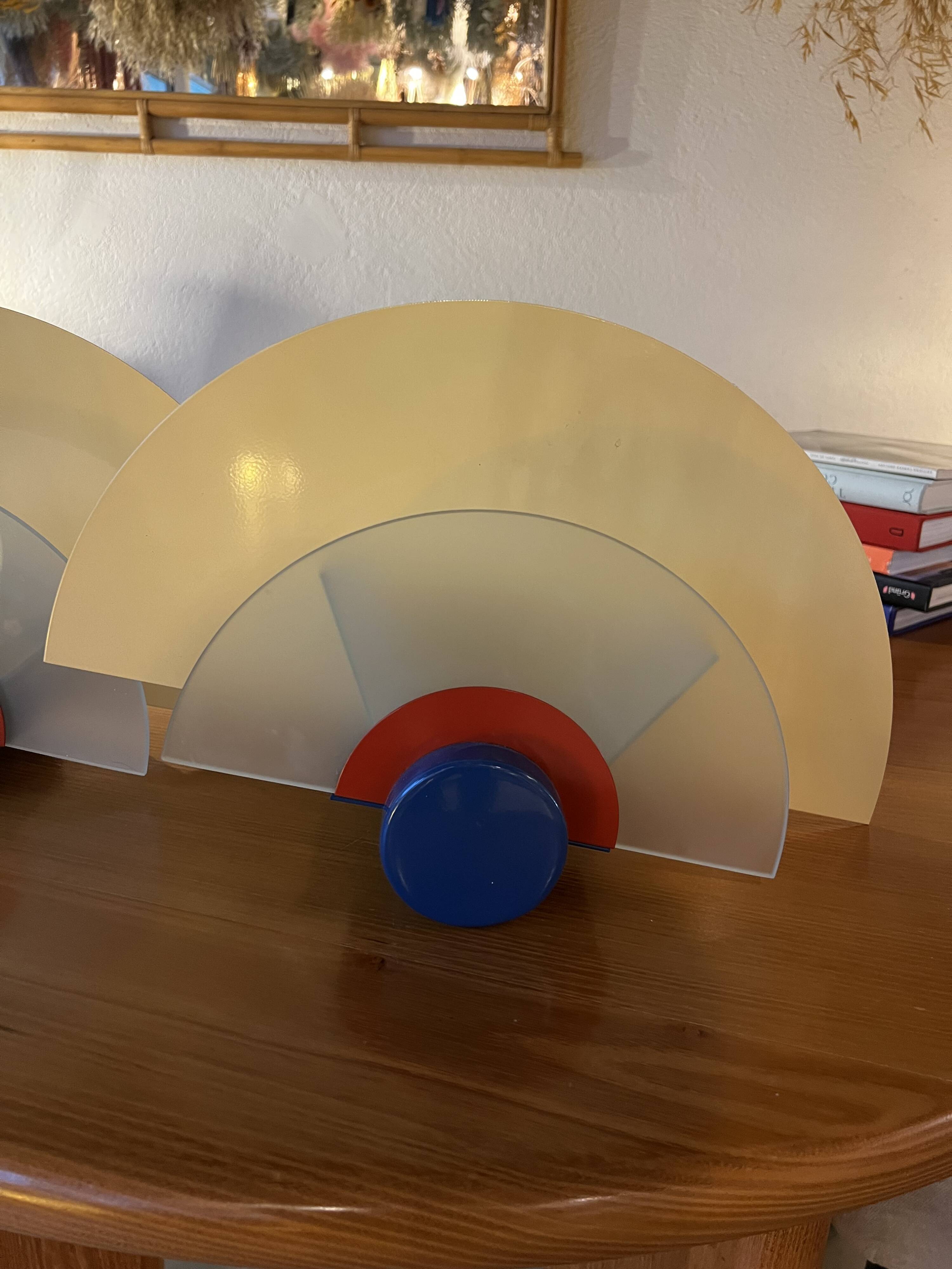 Pair of wall lights, Arlus, 1980