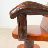 Brutalist bench and armchair set