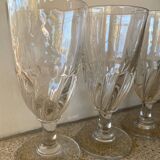 3 bistro glasses