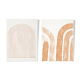 Pair of giclee prints, abstract wall art set of two, 50x70cm