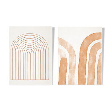 Pair of giclee prints, abstract wall art set of two, 50x70cm
