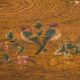 Antique Chinese chest with painted flowers in elm – China, circa 1900