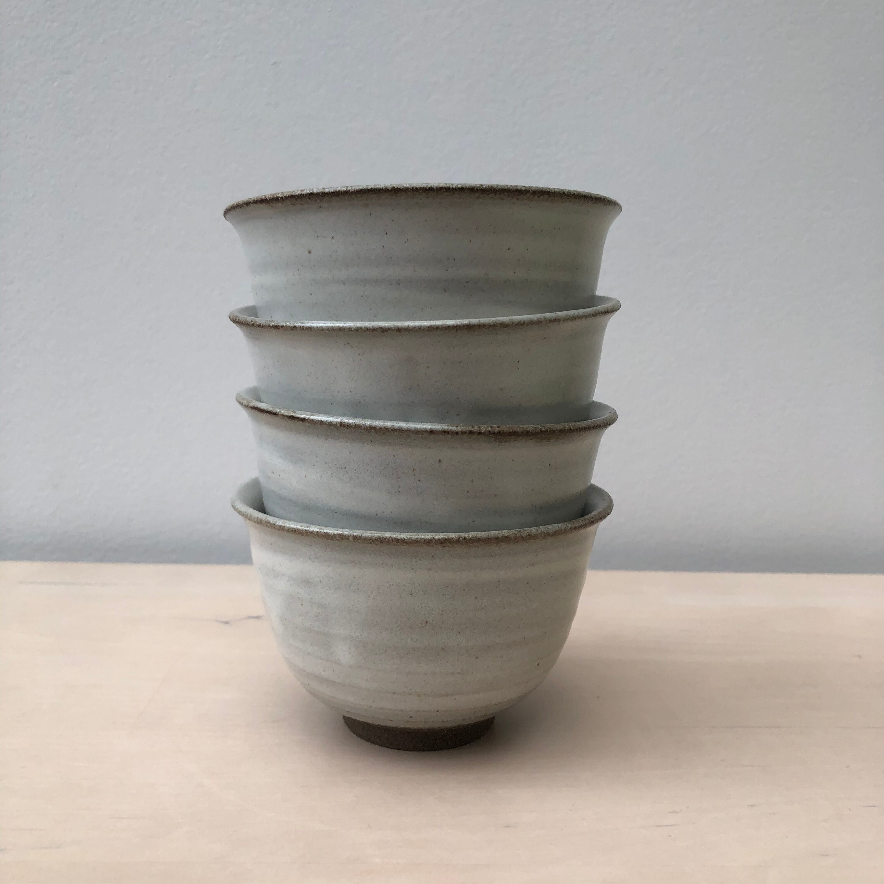 Set of 4 sandstone cups